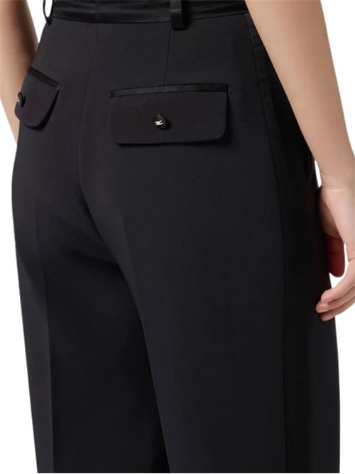Pantalone in crepe e raso Elisabetta Franchi | PA18562E2110